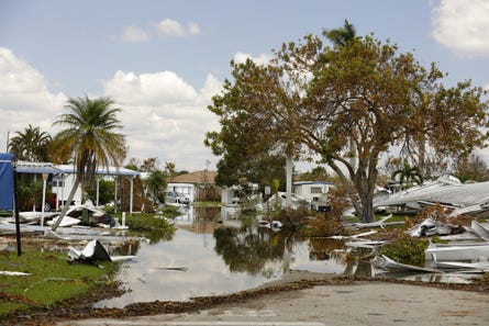 A Florida neighborhood devestated by flood