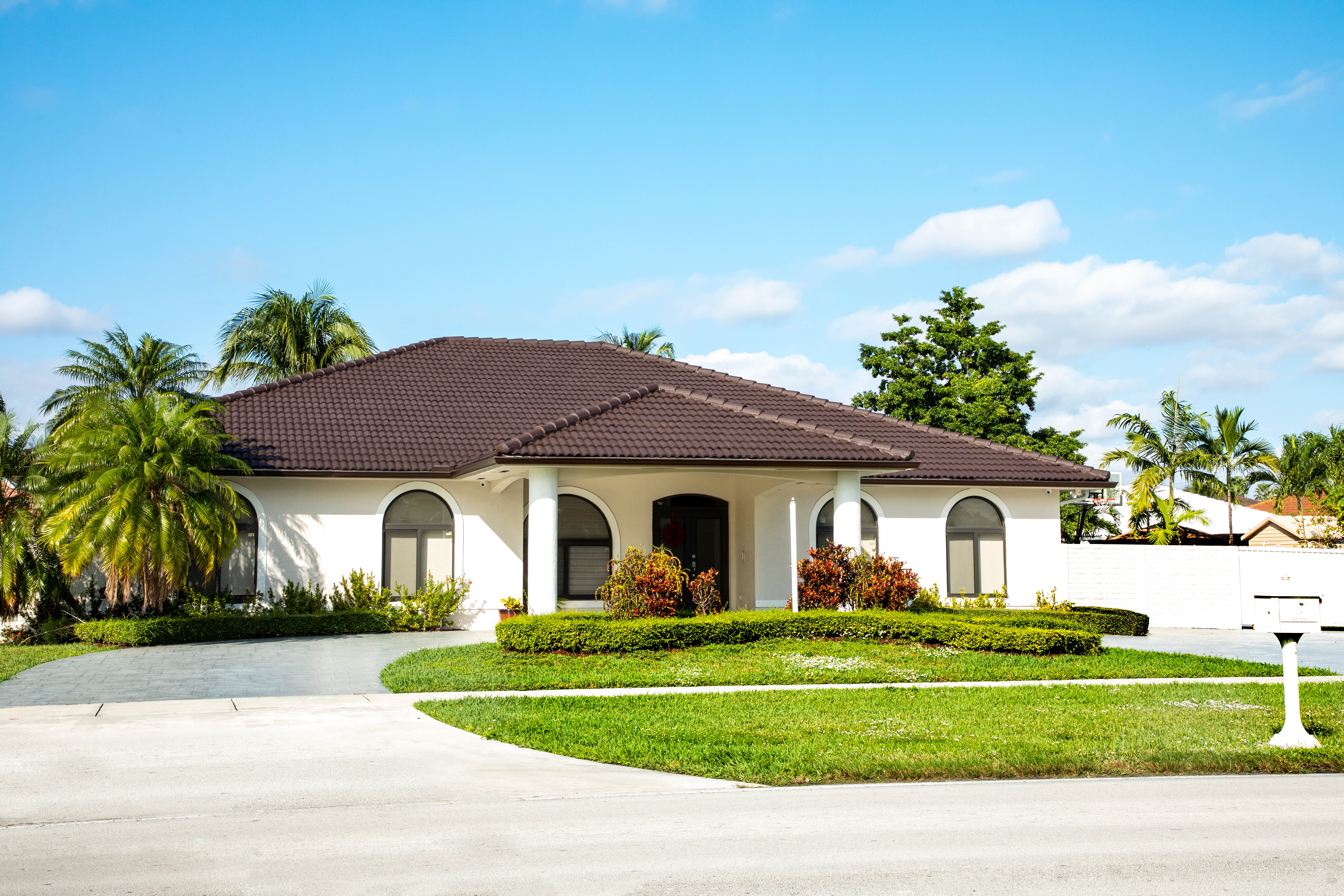 A one-story ranch home that may be eligible for the Florida homestead exemption