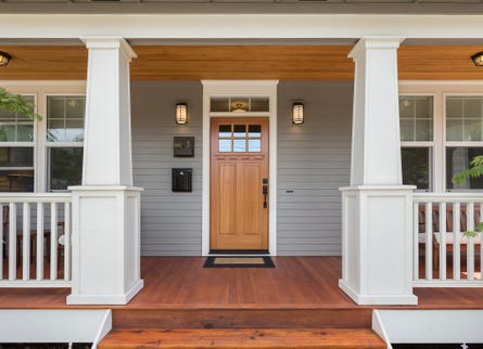 Front porch of a house.