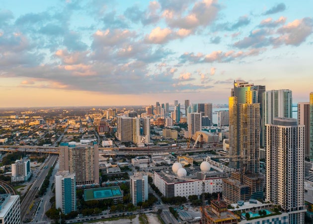 Aerial view of Miami