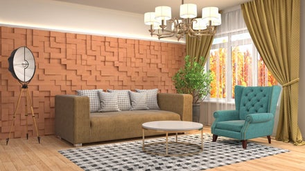 A living room in a home