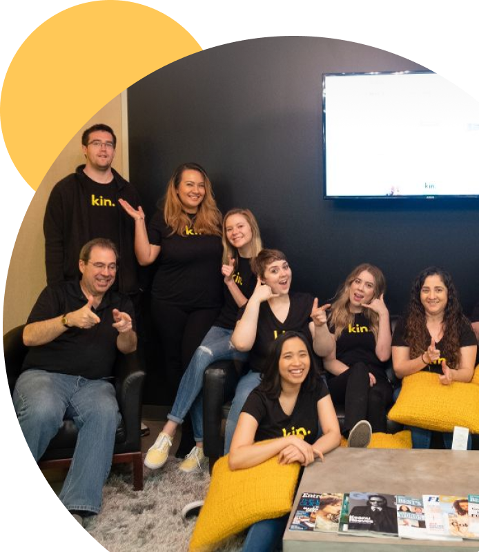 Kin employees hanging out