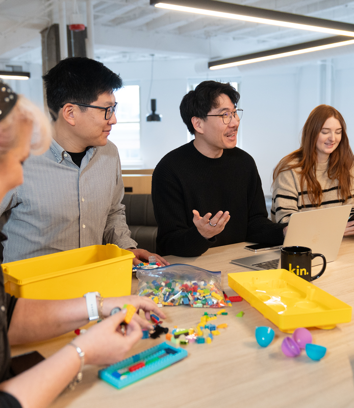 Kin employees hanging out